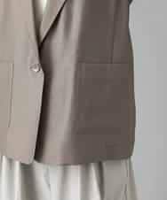 F6JGD21330 MICHEL KLEIN(小さいサイズ)(メゾン ドゥ サンク) [小さいサイズ]リラクシ―テーラードジャケット ブラウン