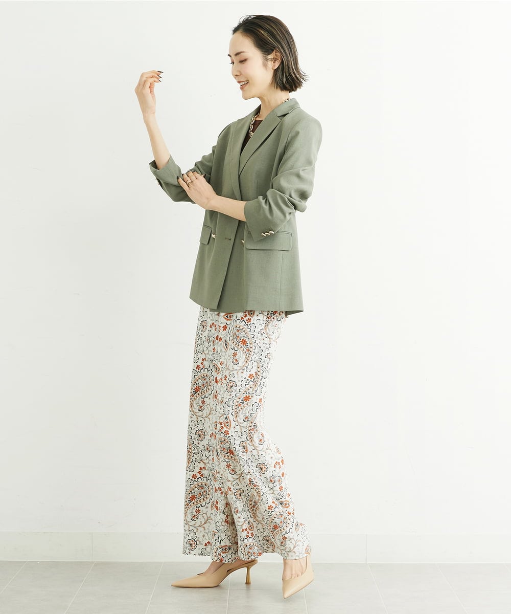 小さいサイズ]アイアスストレッチダブルブレストジャケット