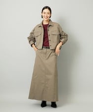 F6JJA30260 MICHEL KLEIN(小さいサイズ)(メゾン ドゥ サンク) [小さいサイズ][セットアップ対応]チノダブルポケットブルゾン カーキ