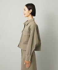 F6JJA30260 MICHEL KLEIN(小さいサイズ)(メゾン ドゥ サンク) [小さいサイズ][セットアップ対応]チノダブルポケットブルゾン カーキ