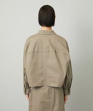 F6JJA30260 MICHEL KLEIN(小さいサイズ)(メゾン ドゥ サンク) [小さいサイズ][セットアップ対応]チノダブルポケットブルゾン カーキ