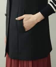 F6JJP17330 MICHEL KLEIN(小さいサイズ)(メゾン ドゥ サンク) [小さいサイズ]トリプルクロスロングジレ（セットアップ対応） ブラック(94)