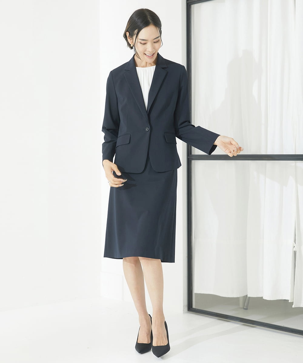 F6KAA01160 MICHEL KLEIN(小さいサイズ)(メゾン ドゥ サンク) [小さいサイズ]プリーツデザインブラウソー(インナーにおすすめ) オフホワイト