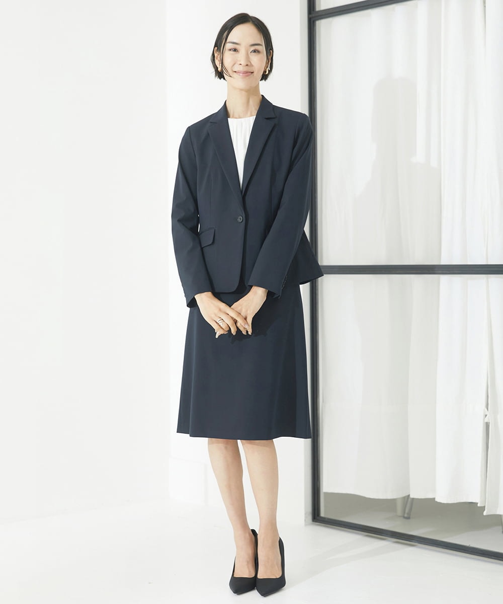 F6KAA01160 MICHEL KLEIN(小さいサイズ)(メゾン ドゥ サンク) [小さいサイズ]プリーツデザインブラウソー(インナーにおすすめ) オフホワイト