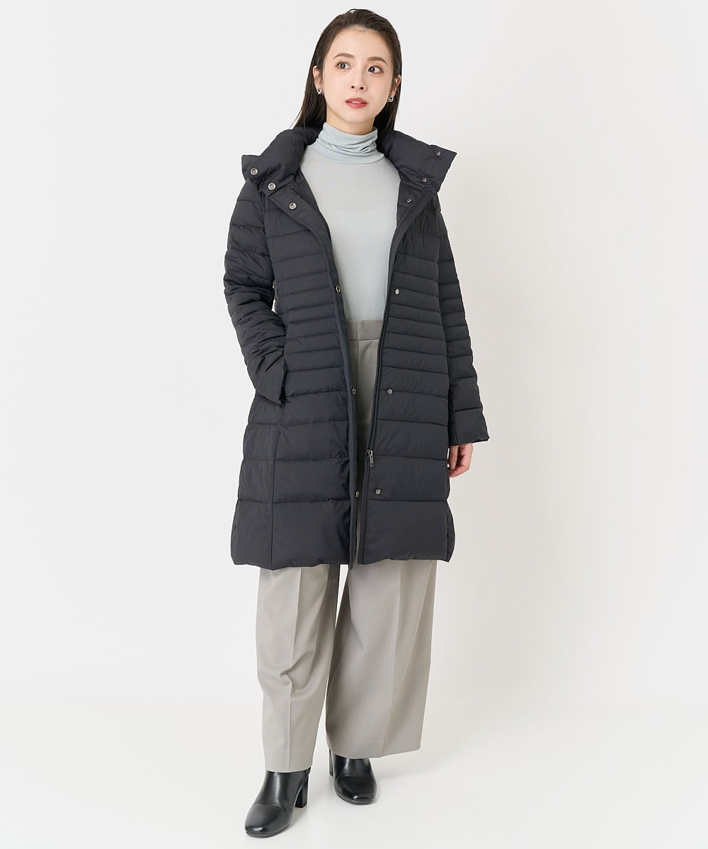 F6KAA34150 MICHEL KLEIN(小さいサイズ)(メゾン ドゥ サンク) [小さいサイズ]カシミヤ混ハイネックカットソー(レイヤードにおすすめ) ライトグレー