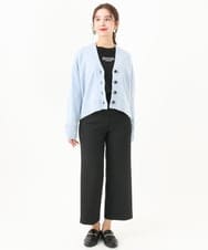 F6KAA40150 MICHEL KLEIN(小さいサイズ)(メゾン ドゥ サンク) [小さいサイズ]ロングスリーブロゴTシャツ ベージュ