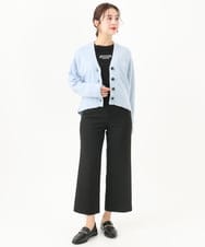 F6KAA40150 MICHEL KLEIN(小さいサイズ)(メゾン ドゥ サンク) [小さいサイズ]ロングスリーブロゴTシャツ ベージュ