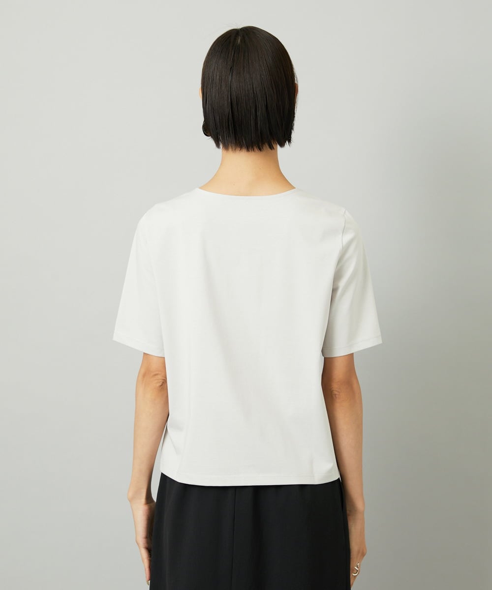 F6KAD15150 MICHEL KLEIN(小さいサイズ)(メゾン ドゥ サンク) [小さいサイズ]クリーンフォルムTシャツ ブラック