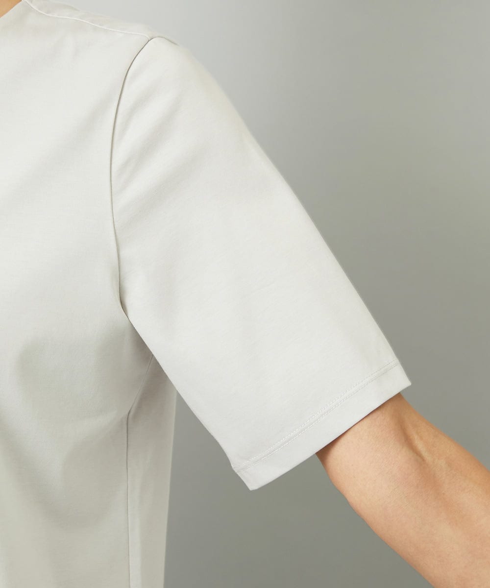 F6KAD15150 MICHEL KLEIN(小さいサイズ)(メゾン ドゥ サンク) [小さいサイズ]クリーンフォルムTシャツ ブラック