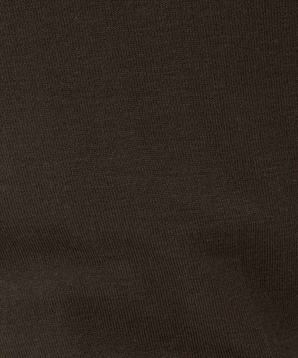 F6KAD19130 MICHEL KLEIN(小さいサイズ)(メゾン ドゥ サンク) [小さいサイズ]［レイヤードにおすすめ］シアーハイネックカットソー ブラウン