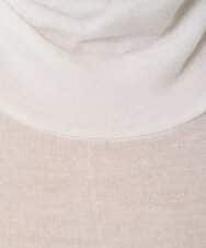 F6KAD19130 MICHEL KLEIN(小さいサイズ)(メゾン ドゥ サンク) [小さいサイズ]［レイヤードにおすすめ］シアーハイネックカットソー ブラウン