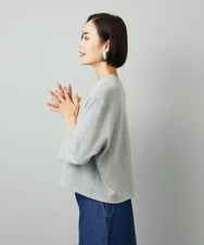 F6KAD60190 MICHEL KLEIN(小さいサイズ)(メゾン ドゥ サンク) [小さいサイズ]ラメ裏毛プルオーバー ライトグレー
