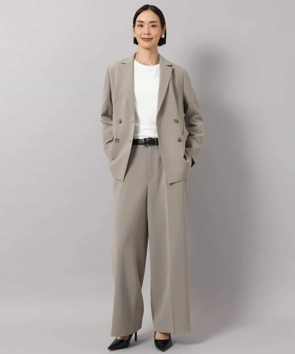 F6KAG43170 MICHEL KLEIN(小さいサイズ)(メゾン ドゥ サンク) 【小さいサイズ】シャツ袖ドッキングカットソー ホワイト