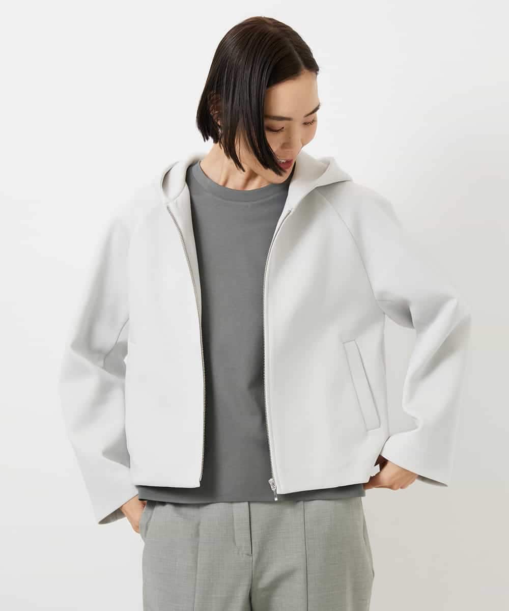 F6KDD10170 MICHEL KLEIN(小さいサイズ)(メゾン ドゥ サンク) [小さいサイズ]バックフレアカットソー カーキ