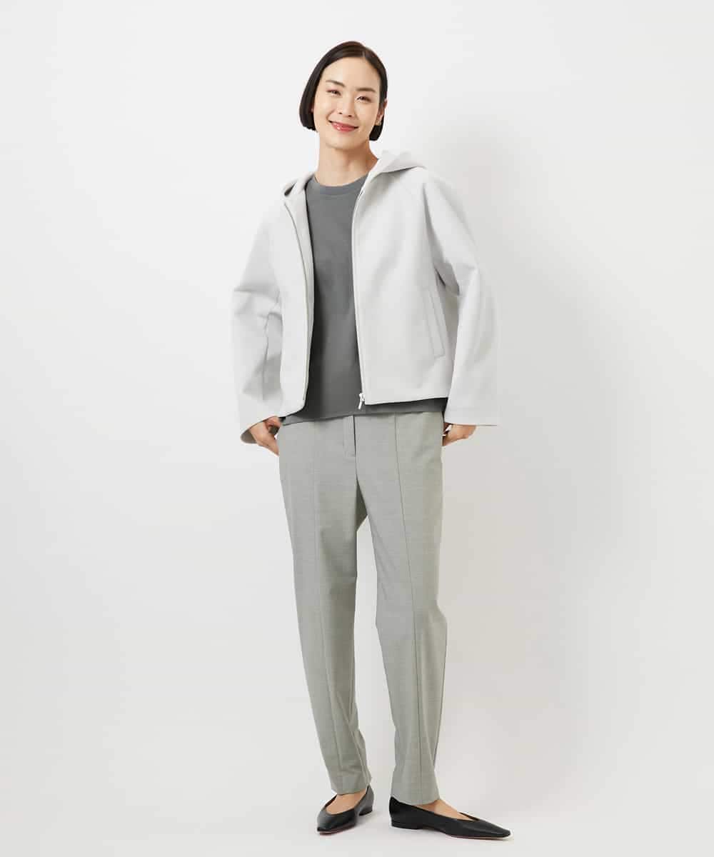 F6KDD10170 MICHEL KLEIN(小さいサイズ)(メゾン ドゥ サンク) [小さいサイズ]バックフレアカットソー カーキ