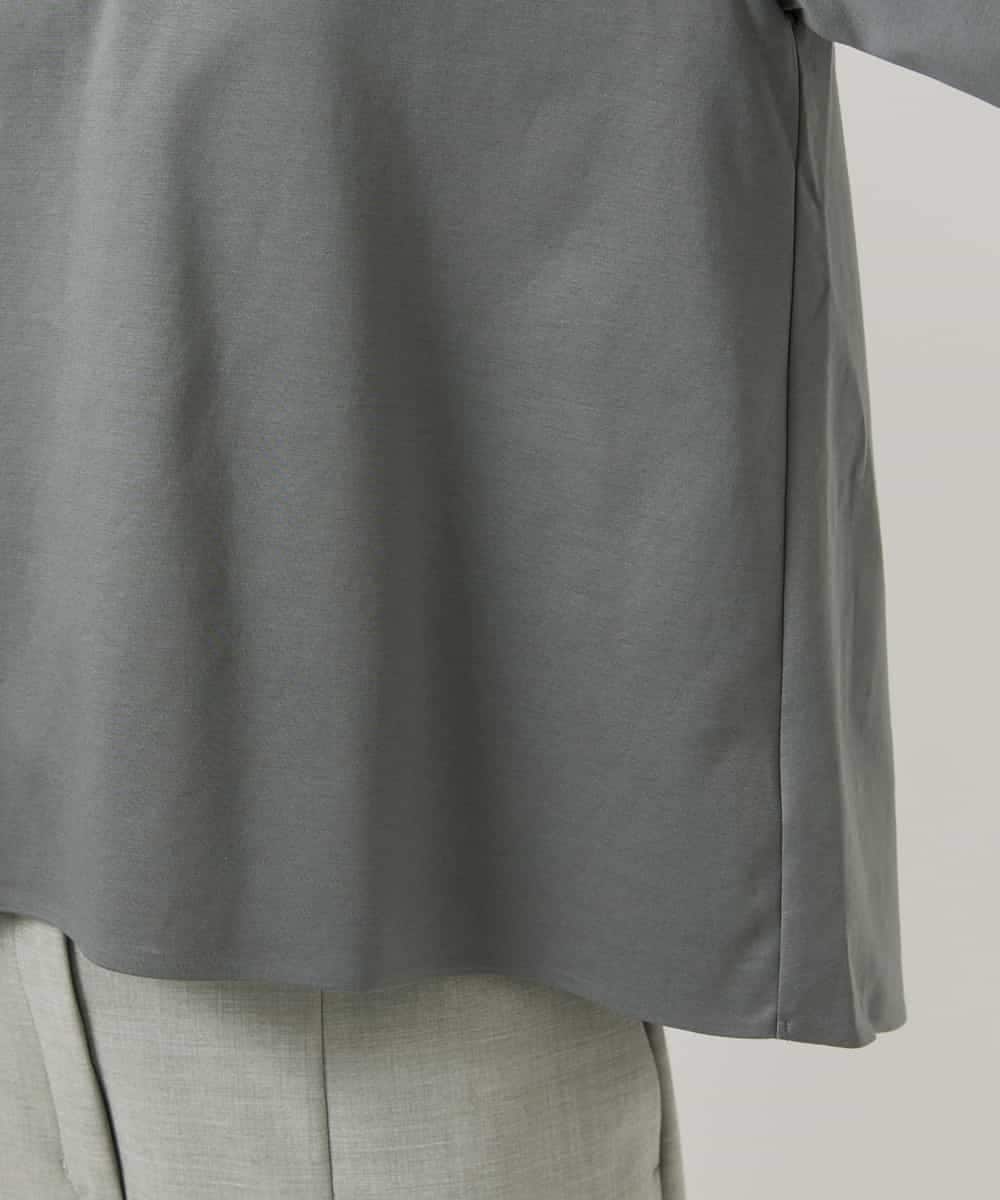 F6KDD10170 MICHEL KLEIN(小さいサイズ)(メゾン ドゥ サンク) [小さいサイズ]バックフレアカットソー カーキ