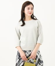 F6KGA04180 MICHEL KLEIN(小さいサイズ)(メゾン ドゥ サンク) [小さいサイズ]ラメスウェットプルオーバー ベージュ