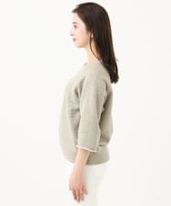 F6KGA04180 MICHEL KLEIN(小さいサイズ)(メゾン ドゥ サンク) [小さいサイズ]ラメスウェットプルオーバー ベージュ