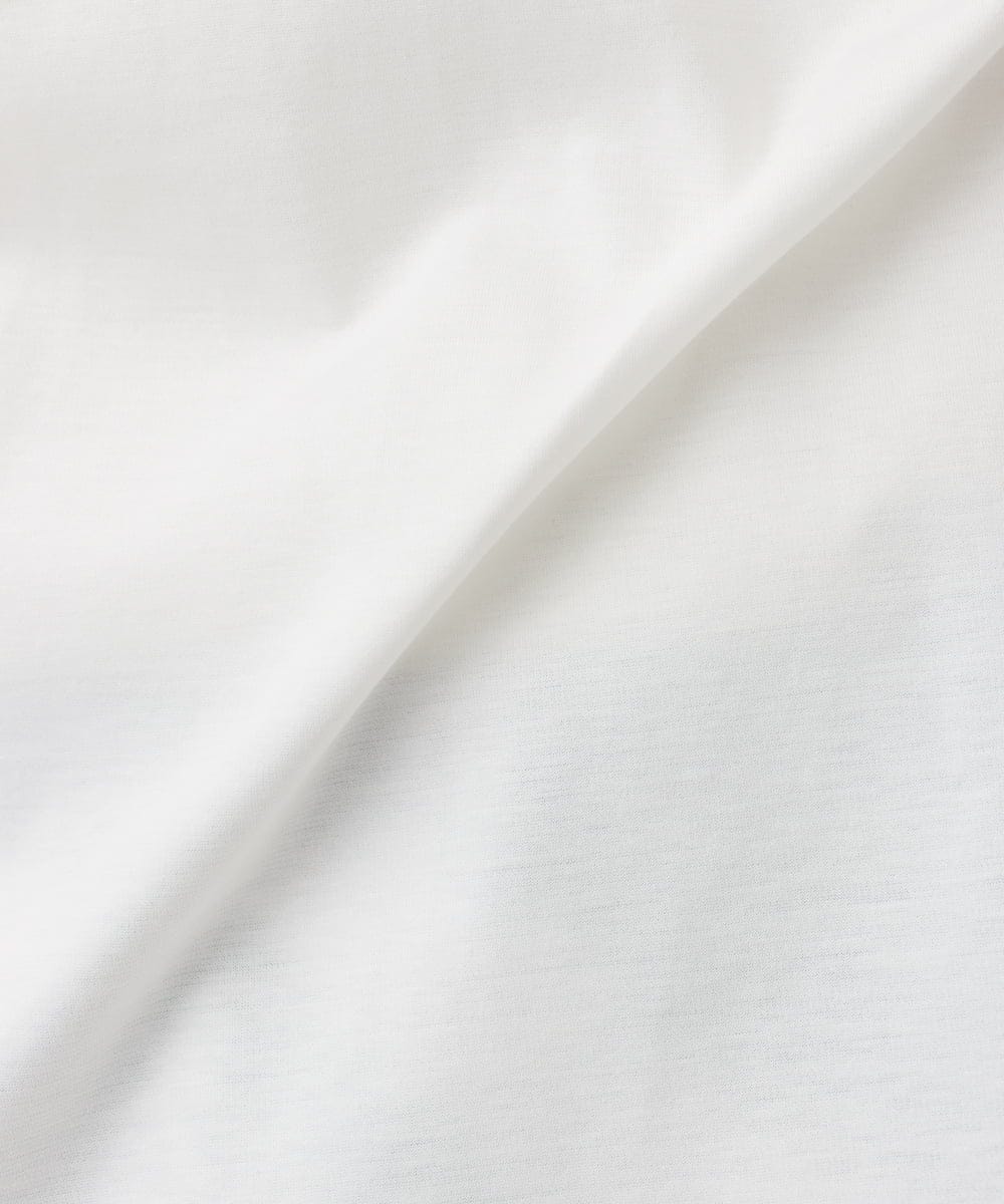 F6KGA05150 MICHEL KLEIN(小さいサイズ)(メゾン ドゥ サンク) [小さいサイズ]ワンポイント刺繍Tシャツ ホワイト
