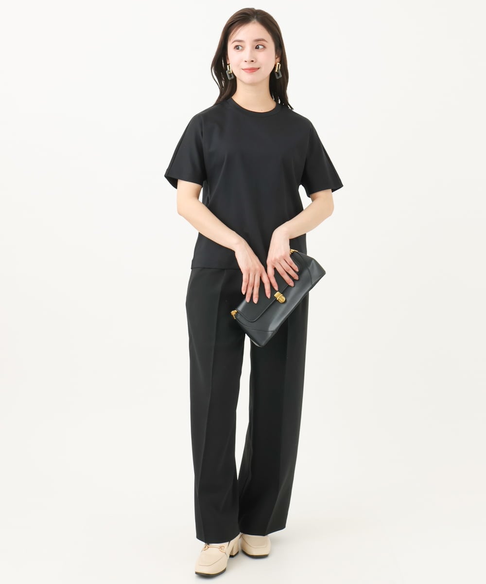 F6KGA05150 MICHEL KLEIN(小さいサイズ)(メゾン ドゥ サンク) [小さいサイズ]ワンポイント刺繍Tシャツ ホワイト