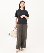 F6KGA05150 MICHEL KLEIN(小さいサイズ)(メゾン ドゥ サンク) [小さいサイズ]ワンポイント刺繍Tシャツ ホワイト