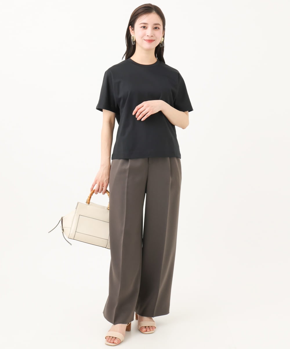 F6KGA05150 MICHEL KLEIN(小さいサイズ)(メゾン ドゥ サンク) [小さいサイズ]ワンポイント刺繍Tシャツ ホワイト
