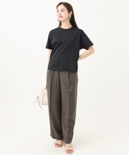 F6KGA05150 MICHEL KLEIN(小さいサイズ)(メゾン ドゥ サンク) [小さいサイズ]ワンポイント刺繍Tシャツ ホワイト