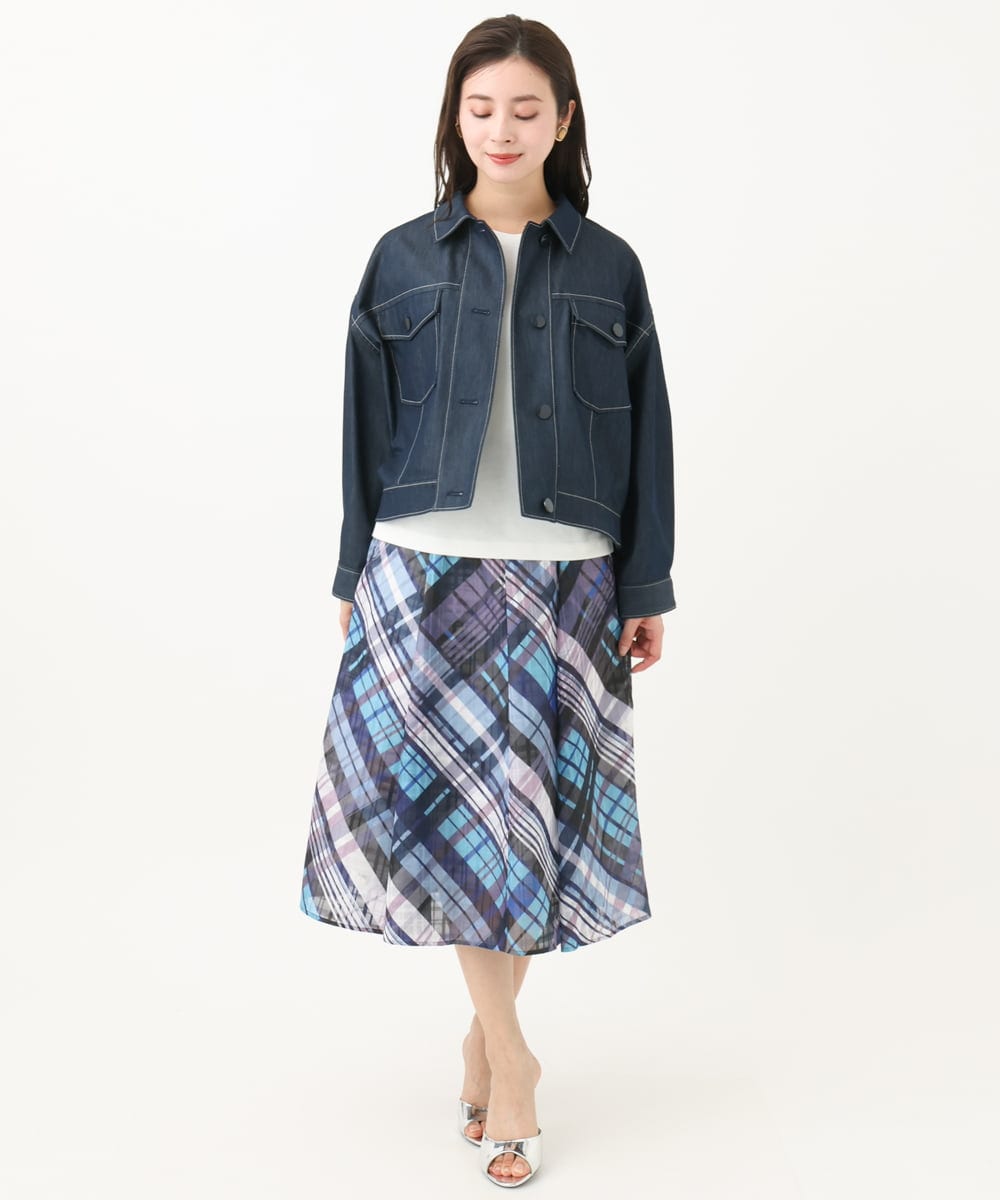 F6KGA05150 MICHEL KLEIN(小さいサイズ)(メゾン ドゥ サンク) [小さいサイズ]ワンポイント刺繍Tシャツ ホワイト