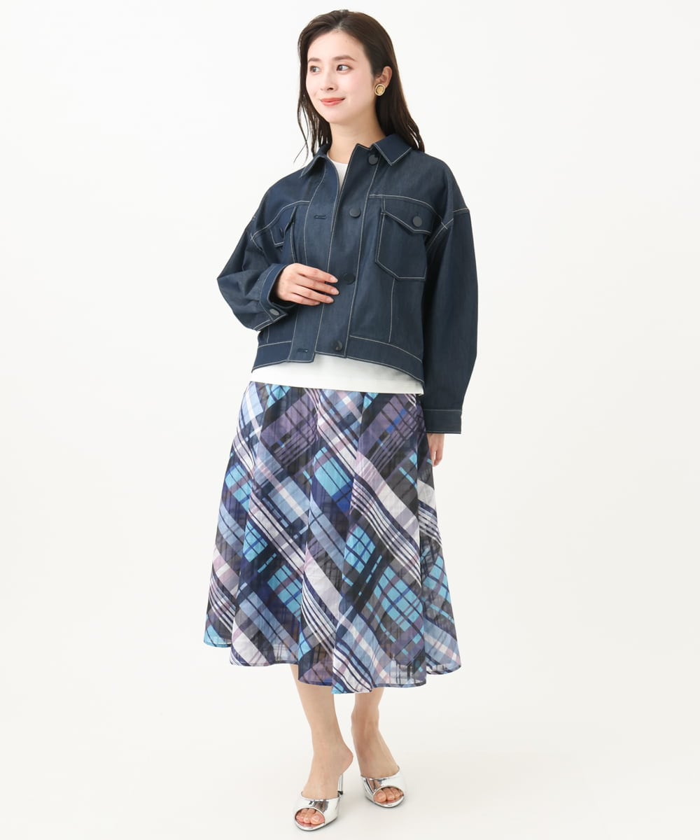 F6KGA05150 MICHEL KLEIN(小さいサイズ)(メゾン ドゥ サンク) [小さいサイズ]ワンポイント刺繍Tシャツ ホワイト