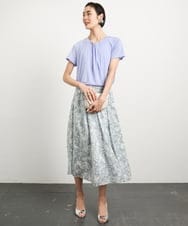 F6KGA18150 MICHEL KLEIN(小さいサイズ)(メゾン ドゥ サンク) [小さいサイズ]ボウタイブラウソー ライトブルー