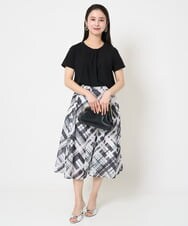 F6KGA18150 MICHEL KLEIN(小さいサイズ)(メゾン ドゥ サンク) [小さいサイズ]ボウタイブラウソー ライトブルー