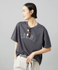 F6KGD02140 MICHEL KLEIN(小さいサイズ)(メゾン ドゥ サンク) [小さいサイズ]ボクシ―ロゴＴシャツ ホワイト