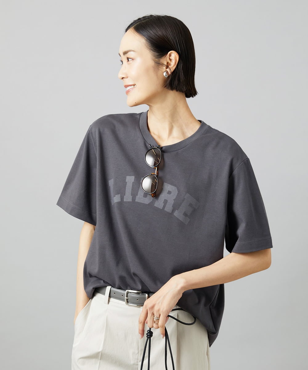 F6KGD02140 MICHEL KLEIN(小さいサイズ)(メゾン ドゥ サンク) [小さいサイズ]ボクシ―ロゴＴシャツ ホワイト