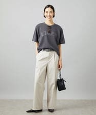 F6KGD02140 MICHEL KLEIN(小さいサイズ)(メゾン ドゥ サンク) [小さいサイズ]ボクシ―ロゴＴシャツ ホワイト