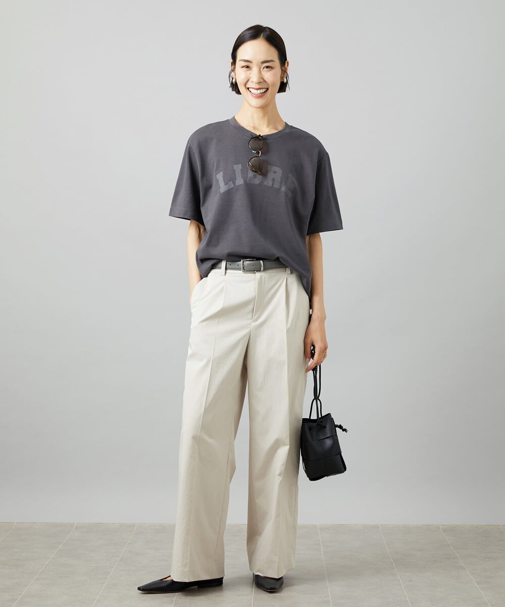 F6KGD02140 MICHEL KLEIN(小さいサイズ)(メゾン ドゥ サンク) [小さいサイズ]ボクシ―ロゴＴシャツ ホワイト