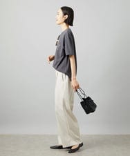 F6KGD02140 MICHEL KLEIN(小さいサイズ)(メゾン ドゥ サンク) [小さいサイズ]ボクシ―ロゴＴシャツ ホワイト