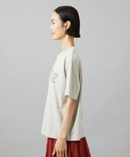 F6KGD02140 MICHEL KLEIN(小さいサイズ)(メゾン ドゥ サンク) [小さいサイズ]ボクシ―ロゴＴシャツ ホワイト