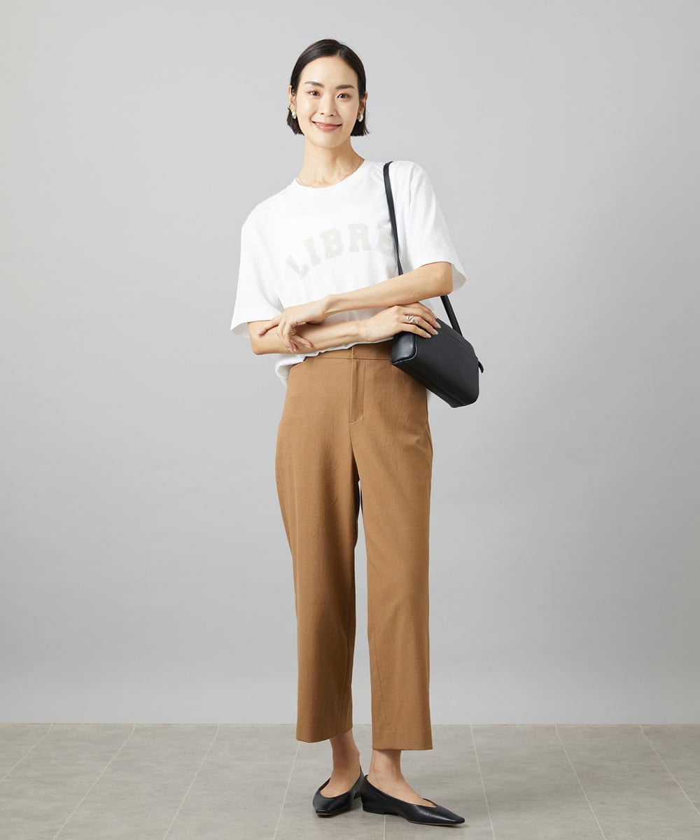 F6KGD02140 MICHEL KLEIN(小さいサイズ)(メゾン ドゥ サンク) [小さいサイズ]ボクシ―ロゴＴシャツ ホワイト