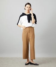 F6KGD02140 MICHEL KLEIN(小さいサイズ)(メゾン ドゥ サンク) [小さいサイズ]ボクシ―ロゴＴシャツ ホワイト