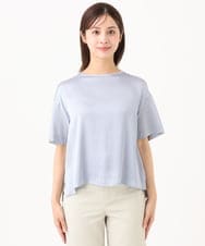 F6KGD03150 MICHEL KLEIN(小さいサイズ)(メゾン ドゥ サンク) [小さいサイズ]サテンドッキングプルオーバー ライトブルー