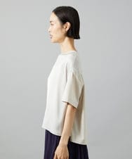F6KGD03150 MICHEL KLEIN(小さいサイズ)(メゾン ドゥ サンク) [小さいサイズ]サテンドッキングプルオーバー ライトブルー