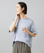 F6KGD03150 MICHEL KLEIN(小さいサイズ)(メゾン ドゥ サンク) [小さいサイズ]サテンドッキングプルオーバー ライトブルー
