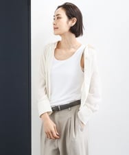 F6KGD06110 MICHEL KLEIN(小さいサイズ)(メゾン ドゥ サンク) [小さいサイズ][遮熱効果素材]タンクトップ ホワイト