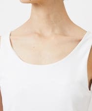 F6KGD06110 MICHEL KLEIN(小さいサイズ)(メゾン ドゥ サンク) [小さいサイズ][遮熱効果素材]タンクトップ ホワイト