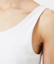 F6KGD06110 MICHEL KLEIN(小さいサイズ)(メゾン ドゥ サンク) [小さいサイズ][遮熱効果素材]タンクトップ ホワイト