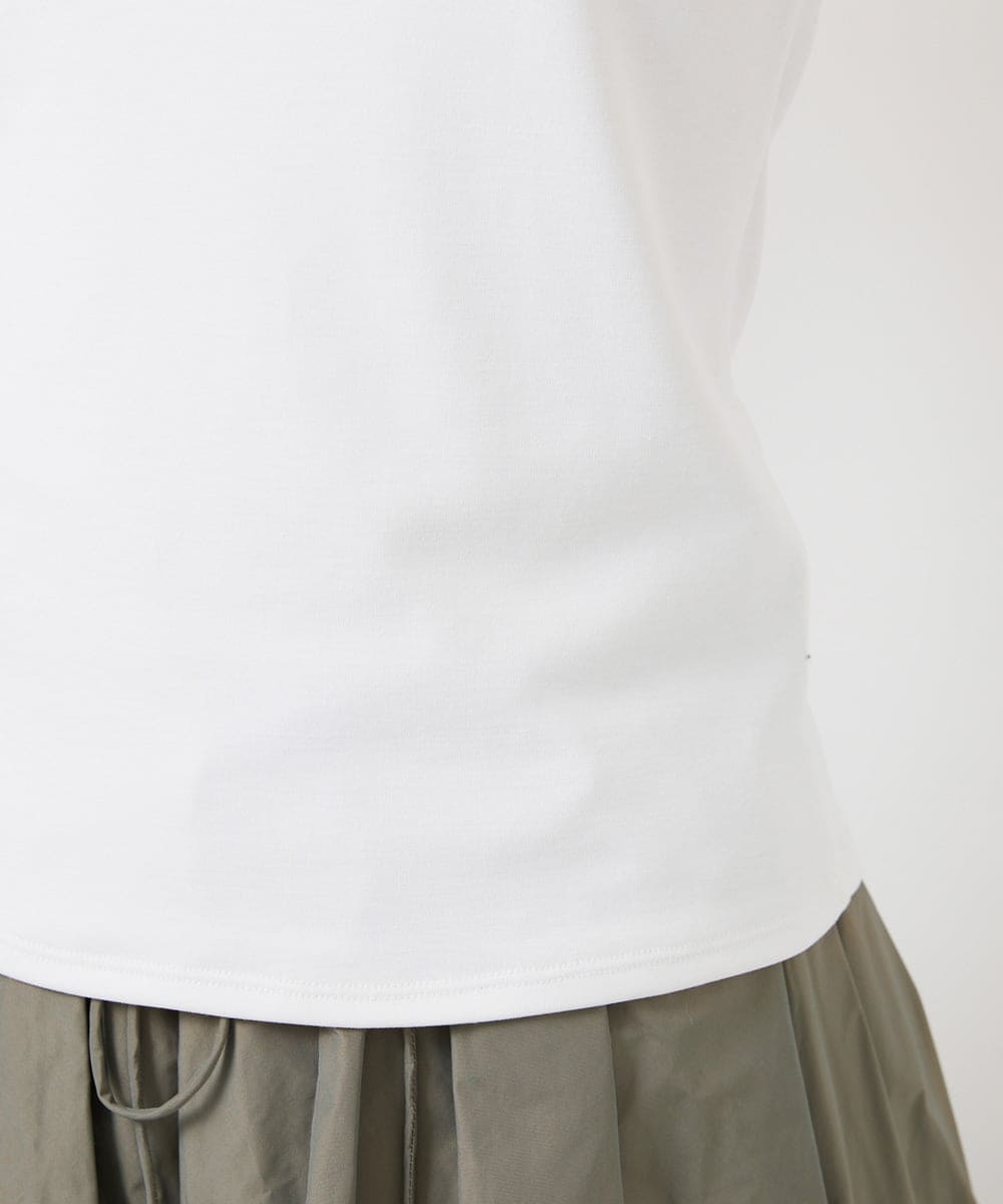 F6KGD06110 MICHEL KLEIN(小さいサイズ)(メゾン ドゥ サンク) [小さいサイズ][遮熱効果素材]タンクトップ ホワイト