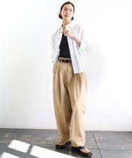 F6KGD06110 MICHEL KLEIN(小さいサイズ)(メゾン ドゥ サンク) [小さいサイズ][遮熱効果素材]タンクトップ ホワイト