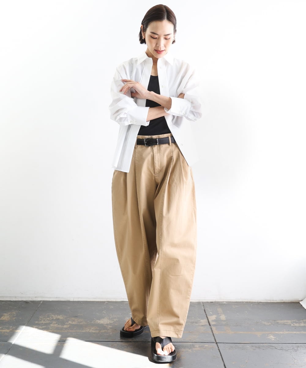 F6KGD06110 MICHEL KLEIN(小さいサイズ)(メゾン ドゥ サンク) [小さいサイズ][遮熱効果素材]タンクトップ ホワイト