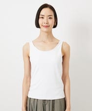 F6KGD06110 MICHEL KLEIN(小さいサイズ)(メゾン ドゥ サンク) [小さいサイズ][遮熱効果素材]タンクトップ ホワイト