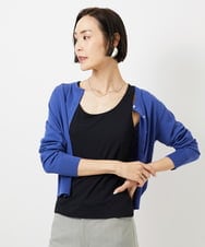 F6KGD06110 MICHEL KLEIN(小さいサイズ)(メゾン ドゥ サンク) [小さいサイズ][遮熱効果素材]タンクトップ ブラック